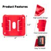Crtbelfy Battery Holder for Milwaukee M18 18V Battery, Wall Mount Batteries Storage for Work Van, Shelf, Toolbox - 5 Pack
