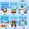ANGOLIO Winter Game Activity Coloring Book for Kids Christmas Holiday Coloring Books, Fun Winter Party with Snowman Bear Animal Pattern Drawing Supplies for Back to School Classroom Rewards Goodie Bag