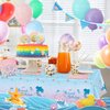 LMJUNZZ 120 Pcs Mermaid Scale Party Napkins Mermaid Birthday Party Disposable Paper Napkins for Girls' Birthday Party Supplies Decoration Set