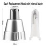 GOMINYUF 4 Pcs Replacement Heads Compatible with Ear and Nose Hair Trimmer Clipper as The Photo Show-Include a Cleaning Brush
