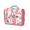 Shape28 3 in 1 45 Pcs Pretend Makeup Case Beauty Salon Toy Play Set for Girls Dress Up and Pretend Play Kids Makeup Kit with Cosmetic Case Beauty Mirror Hairbrush Pretend Nail Polish Kids Jewelry