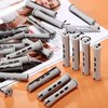 WILLBOND 60 Pcs Perm Rods Natural Long Short Hair Perm Rods with Elastic Rubber Band Non Slip Plastic Perming Cold Wave Rod Kit for Women Hairdressing Styling Tool(0.59 Inch,Gray)