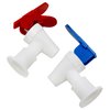 Lovelysp Water Cooler Faucets Water Taps Blue and Red Leak Proof Water Beverage Lever Pour Valves Water Dispenser Accessories (Red+Blue)-2PCS