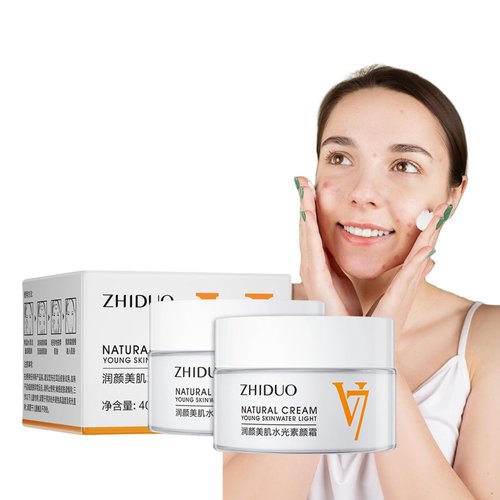 OBRVE 2PCS Moisturizing Tone-up Cream,V7 Deep Hydration Waterlight Makeup Cream,V7 Face Cream for All Skin Type Face Moisturizer
