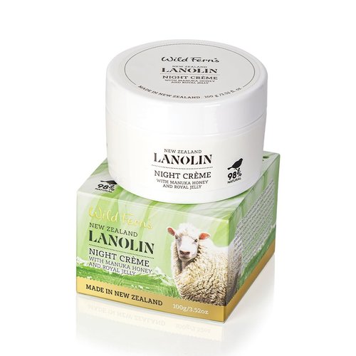 Wild Ferns Lanolin Night Cream with Manuka Honey and Royal Jelly