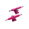 SPITBOARDS 32 mm Fingerboard Pro Trucks by, Real Lock Nuts, Single Axis, Kingpins, Rubber O-Ring Urethane Bushings, Optimised Hanger, Width 32 mm for Fingerboard Tuning & Assembling (Pink)