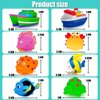 Mold Free Baby Bath Toys - Infant Baby Toys 6-12 12-18 Months - Water Table Toys Pool Toys Fish Bathtub Toys for Toddler 1-3 - Valentines Day Gifts for Boys Girls Easter Basket Stuffers Toy Boats