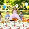 Domgoge Dinosaur Plastic Table Cloth for Parties Disposable Dino Happy Birthday Tablecloth Waterproof Table Cover 54 x 108Inch Birthday Party Decoration Supply for Kids Boys Girls, 1Pc