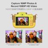 myFirst Camera 3 - Kids Digital Camera, Video Camera for Toddlers, 16MP, 1080HD Video, MicroSD Card, with Selfie & Macro Lens, LED Flash, Neck Lanyard, for Kids 3-12 (Yellow)