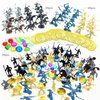Qiandier Knight Ancient Soldier Figures Toy Middle Ages Army Pirate Action Figure 108pcs Playset WithTreasure Gold Coins and Gems