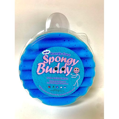 Hands-Free Back Moisturizing Made Easy, Apply Sunscreen or Moisturizer Effortlessly with Spongy Buddy Bath Sponge. Simply Stick It to Your Shower Wall and Scrub!