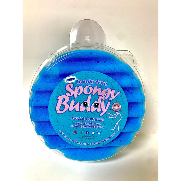 Hands-Free Back Moisturizing Made Easy, Apply Sunscreen or Moisturizer Effortlessly with Spongy Buddy Bath Sponge. Simply Stick It to Your Shower Wall and Scrub!