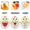 Lasubst Egg Timer for Boiling Eggs Soft Hard Boiled Egg Timer That Changes Color When Done,Red