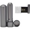 Prime Natural Essential Oil Aluminum Alloy Premium Blank Nasal Inhaler - Refillable Aluminum Empty Metal Inhaler - Space Gray Color - Comes with 5 Cotton Wicks - for Aromatherapy