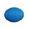 PlayfulSpirit Tricky Treat Rugby Ball: Dog Treat Dispenser - Awesome Anxiety Reliever and Boredom Breaker, Fun Fetch and Basic Puppy Training Toy (Small, Blue)