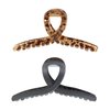 GOODY CLAW CLIP RIBBON 2CT BLK TORT