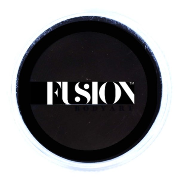 Fusion Body Art Pro Face Paint | Prime Strong Black (32gm), Professional Quality Water Activated Face and Body Paint Supplies Single Makeup Cake Hypoallergenic, Non-Toxic, Safe, Vegan