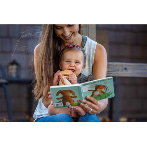 Mary Meyer Teething Toys Leika Silicone Baby Teether for Babies 0-12 Months, 9-Inches, Little Bunny