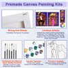 2 Pack Sip and Paint Kit for Adult's Date Night Pre Drawn Canvas for Painting for Adults 8x10 Pre Drawn Canvas Paint Night Kit for Adults