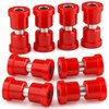 Club Car DS Front & Rear Leaf Spring Bushing Kit, Golf Cart Leaf Spring Polyurethane Bushing and Sleeves for 1981-Up DS, Upgraded Red GolfCart Suspension Shackle Parts OE Replaces 1012303 1015583