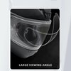 Uallhome Universal Motorcycle Full Face Helmet Shield Fog Resistant Lens, Clear Visor Insert Anti-Fog Film Waterproof Sticker