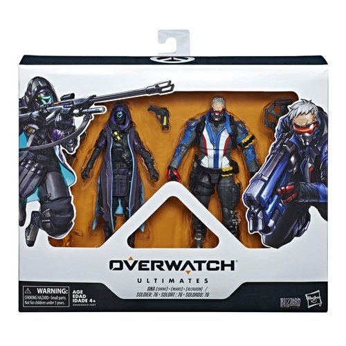 Hasbro Toys Overwatch Ultimates Series Soldier: 76 & Shrike (Ana) Skin Dual Pack 6" Collectible Action Figures