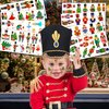 103 PCS Funny Mini Nutcracker King Soldier Temporary Tattoos Stickers Themed Birthday Party Decorations Favors Supplies Decor Steinbach Tattoo Sticker Gifts For Kids Boys Girls School Prizes Christmas