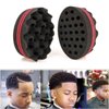 JZK 2 x Double side hair sponge brush twists sponge foam hair brush curl sponge brush for curls twist afro coil dreadlocks hair style