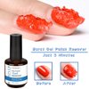 LOUINSTIC Gel Polish Remover: Professional Gel Nail Polish Remover for Nails, 3-5 Minutes Easy Quick Gel Nail Remover