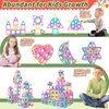Rurvale Toddler Girl Toys, Magnetic Tiles Basic Set, Birthday Gifts Ideas for Girls Age 3-5, Magnetic Building Blocks, Magnet STEM Montessori Toddler Kids Toys Gifts for 3 4 5 6 7 Year Old Girls