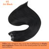 Full Shine Sew In Weft Hair Extensions Human Hair Weft 105 Grams Jet Black Remy Human Hair Silky Straight Weave Bundles Natural Extensions Brazilian Bundles 24 Inch Hair Extensions