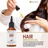 RootsGro 100% Natural Hair Oil Blend of 30 Oils, Rosemary Oil, Olive Oil, Jojoba Oil & More- Strengthens and Nourishes Hair Scalp | 4 ounce
