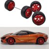 Alloy 1:64 Wheels Tires Wheel Rubber Scale Alloy Wheels Rubber Tires,Model Alloy and Accessories