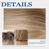 ALANHAIR Ash Blonde Bob Wigs for Women Short Bob Yaki Wigs with Bangs Short Bob Wigs Blonde Bob Wigs Realistic Look Synthetic wigs