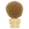 VGbeaty Afro Fluffy Wig for Men or Women Short Curly Brown Rocker Wig California Halloween Hippie Party Cosplay Costume Wig (Brown)