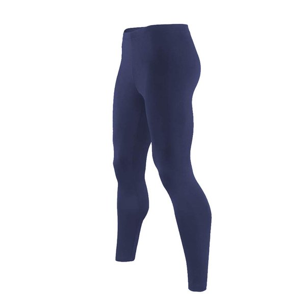 9M Mens Ultra Soft Thermal Underwear Leggings Bottoms - Compression Pants with Fleece Lined, Navy Blue, 2XL