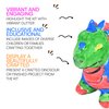 Neliblu Dinosaur Painting Kit - DIY Dino Craft Kit with Ceramic Figurine - Paintable Dino Art Activity for Toddler - Educational Toy for Dinosaur Enthusiasts - Gift-Worthy Figurines and Statues