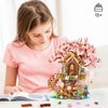Vziimo Cherry Blossom Bonsai Tree Building Sets, Japanese Tree House Model Sets for Adults, 1149 PCS Mini Bricks Creative Gifts for Teens Girls 12+