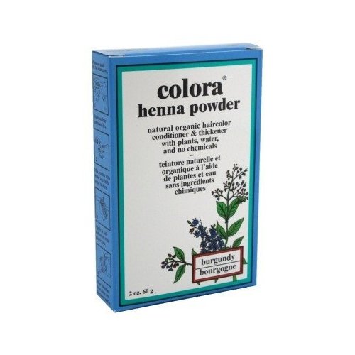Colora Henna Powder Hair Color - Burgandy 2 oz. (Pack of 2)
