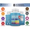 JB WELLNESS CO Immune Support 8 in 1 Capsules - Zinc Supplement, Vitamin D3 5000 IU, Vitamin C 1000MG and Elderberry - Immune Booster Ginger Root, and Turmeric - [2-Pack]