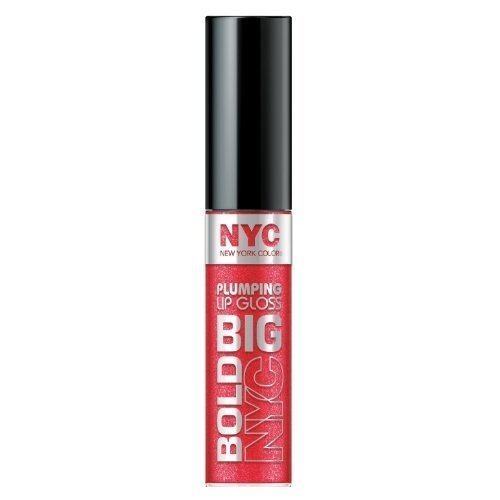 NYC Big Bold Plumping Lip Gloss, Supersized Red, .39 fl oz