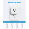 TROND Multi Plug Outlet Extender 2 Pack - Multiple Plug Outlet Adapter, 5 Way Wall Outlet Expander, Small Electrical Outlet Splitter for Cruise Ship, Travel, Home, Office, Dorm Essentials