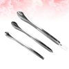 3pcs Mini Spatula for Cosmetics Stainless Steel Makeup Spatula Reusable Applicator Beauty Scoops for Cosmetics