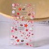 Ocean Nail Art Stickers Summer Nail Decals 5D Embossed Beach Self-Adhesive DIY Nail Sticker Cute Palm Tree Sea Shell Starfish Nail Supplies for Women Acrylic Nails DIY Nail Design Decoration 4 Sheets