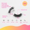 DAODER Self Adhesive Eyelashes Demi Wispies Lashes Natural Look NO Glue Need False Eyelashes 3Pairs Soft Fluffy Reusable with 40 Extra Glue Strips 16mm(Demi Wispies GX03)