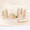 AUEAR, Empty Lip Balm Lipstick Tubes Container Bullet Shape for Lipstick Lip Balm DIY (Gold, 8 Pack)