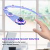 GESUNDHOME Hand Operated Mini Drones, Fidget Flying Spinner with Lights, UFO Drone Flying Toys, Cool Stuff Gadgets Christmas Birthday Gifts for Boys Girls Teens 8 9 10 11+
