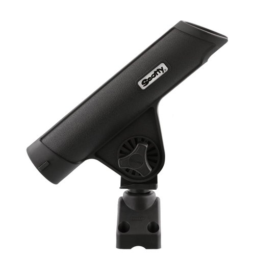 Scotty #350-BK Rodmaster II Rod Holder Black with 241 Side Deck Mount, Small