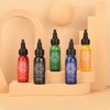 ATOMUS Tattoo Ink 5 Colors 1oz 30ml Tattoo Supply Black Pigment Natural Plant Tattoo Ink Pigment Permanent Makeup Tattoos Pigment