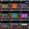 Thumbs Up Mini Arcade Machine, 240 in-Built Games, 8-Bit Retro Arcade Games, 2.5” Full Colour Screen, 8-Way Joystick, 2 Buttons, Volume Control